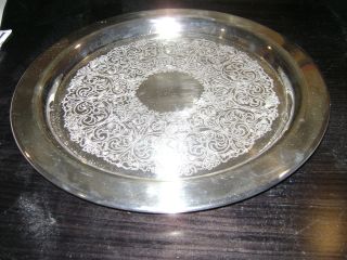12 Inch Wm A Rogers Silver - Plate Platter photo
