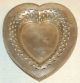 Sterling Silver Heart Shaped Reticulated Dish; 8 