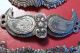 Ottoman 19th C.  Three Pcs.  Silver Niello Small Vest Buckles Rare Middle East photo 7