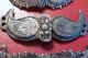 Ottoman 19th C.  Three Pcs.  Silver Niello Small Vest Buckles Rare Middle East photo 7