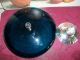 Sterling Silver Bowl,  Vintage Alvin 4in Base,  Blue Glass Bowl.  Think Thanksgiving Bowls photo 1