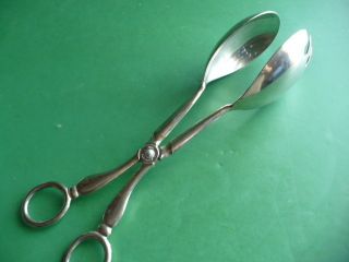 Silver Plated Salad Fork And Spoon Made In Italy photo