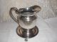 Vintage Old Silver Plate Pitcher Signed Art S.  Co.  S.  P.  C And Dish Signed Oneida Tea/Coffee Pots & Sets photo 3