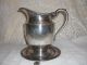 Vintage Old Silver Plate Pitcher Signed Art S.  Co.  S.  P.  C And Dish Signed Oneida Tea/Coffee Pots & Sets photo 4