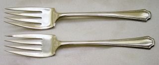 Towle Sterling Silver Lady Constance 2 Salad Forks 1922 Nomonos 62.  4g photo