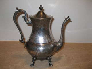 Antioue Silver 10  In Coffe Teapot photo