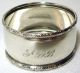 60 Grams All Sterling Silver Birks 4 Napkin Ring Lot Reticulated Scroll Concave Napkin Rings & Clips photo 1