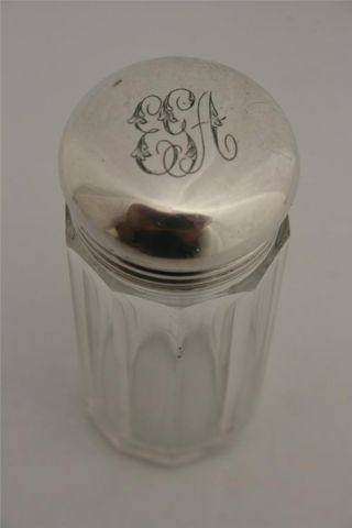 Charles & George Asprey,  Silver Topped Vanity Jar,  London 1907 photo