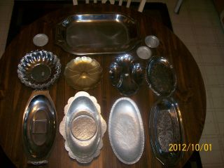 12 Silver Plate Trays photo