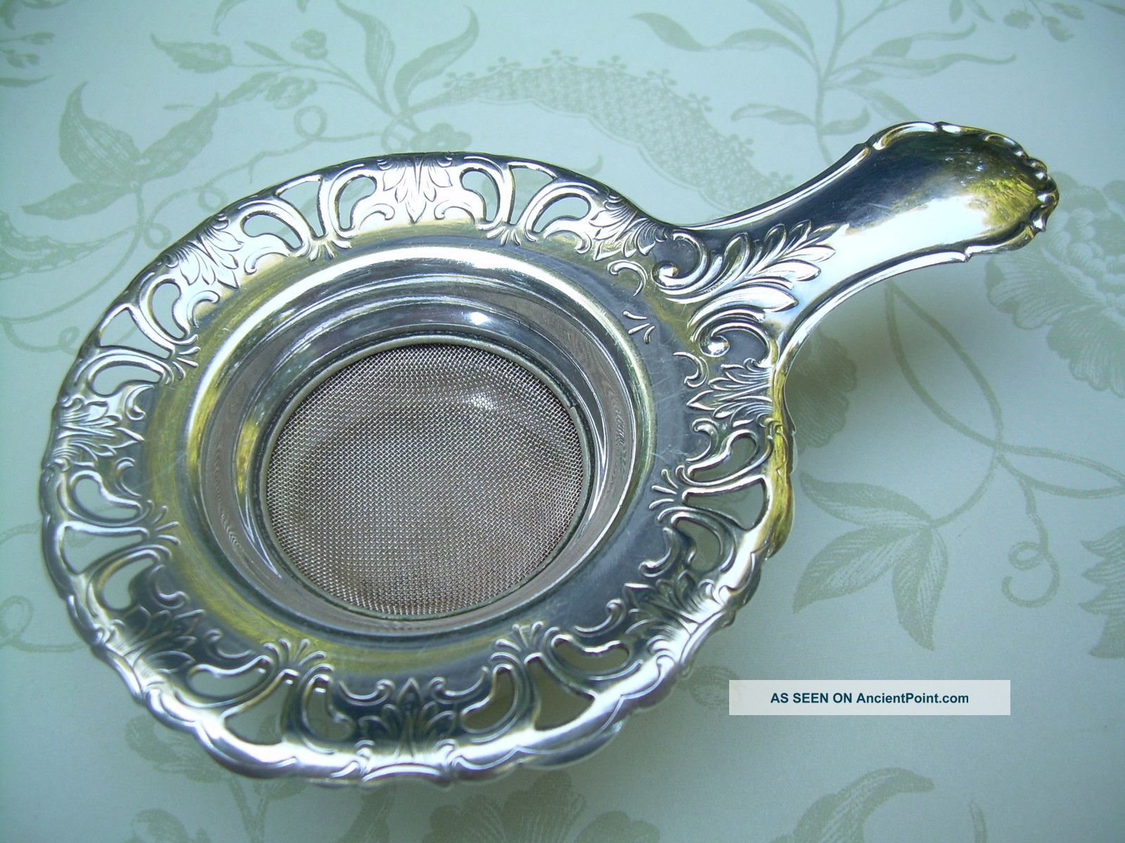 Vtg German Silverplate Alpacca Hoka 2 Pc Tea Strainer/drip Pan Art Nouveau? Tea/Coffee Pots & Sets photo