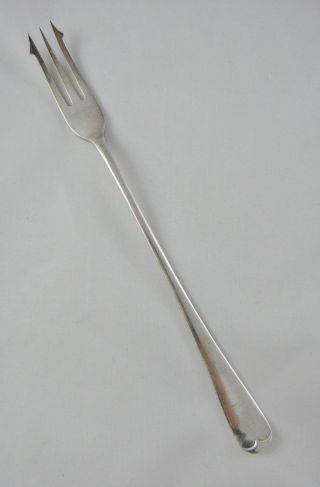 Quality Antique Atkinson Bros Silver Epns Old English Pickle Olive Fork photo