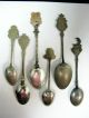 Six Silver & Mixed Metal Canada Souvenir Spoons.  Vintage Condition Souvenir Spoons photo 4
