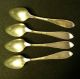 Set Of 4 Vintage Community Silver Silverplate Demitasse Spoons Other photo 5