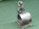 1800 ' S Antique Victorian Figural Silverplate Napkin Ring Holder Tom Sawyer 8 Napkin Rings & Clips photo 2