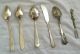 Vintage Silverplate Small Utensils Sugar Spoon,  Butter Knife,  Pickle Olive Fork Mixed Lots photo 1