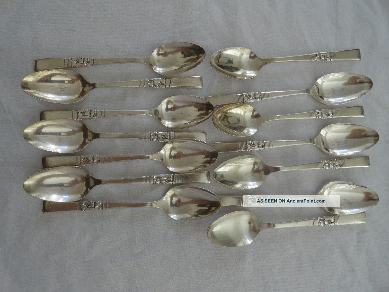 Oneida Community Plate Morning Star Silverplate Flatware Silverware 14 Teaspoons Oneida/Wm. A. Rogers photo