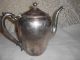 Vintage Old Silver Plate Teapot Fb Rogers Silver Co 1883 799 With Crown Tea/Coffee Pots & Sets photo 1