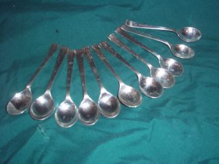 Vintage Dutch Silver Egberts Demitasse Spoons 11 photo