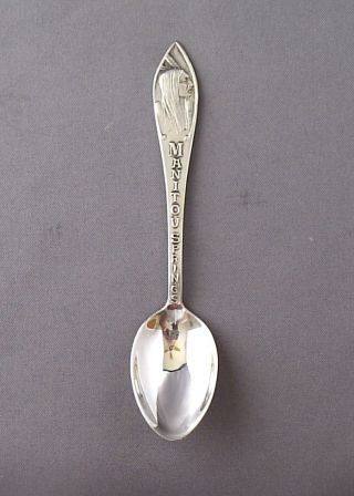Manitou Springs Sterling Silver Souvenir Demitasse Spoon photo