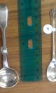 Sterling Silver Vintage Lot Not Scrap Of 6 Baby Spoons Mixed Lots photo 4