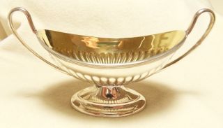 Silver Salt With Gilded Bowl Hallmarked Sheffield 1900 photo