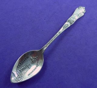 Vintage Champlain Quebec Canada Sterling Silver Souvenir Spoon Bm Co 13094 photo
