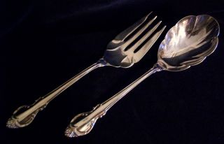 Holmes & Edward Is Deepsilver Shell Casserole Spoon & Large Cold Meat Fork photo