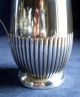 Good Queen Anne Style Fluted Silver Plated Wine / Juice Jug C1900 Pitchers & Jugs photo 1