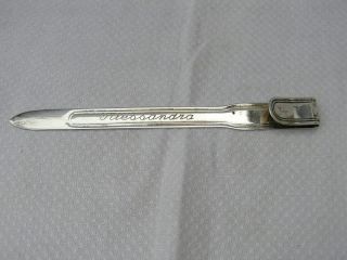 Antique Solid Silver Bookmark 800 Fully Marked Italian Silver Alessandra photo