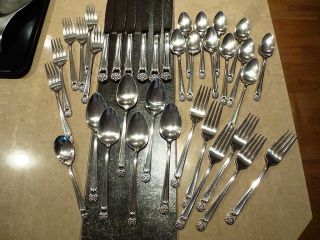 1847 Rogers Eternally Yours Silverplate - Set For 6+ - 36 Pcs photo