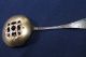 Sterling Silver Nut Scoop; Towle,  Rustic.  Cr 1895 Pierced Shaped & Gilded Bowl. Towle photo 1