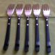 Lunt Sterling Contrast Pattern Ca.  1956 5 Dinner Forks Lot 3 Mid - Century Lunt photo 1