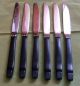 Lunt Sterling Contrast Pattern Ca.  1956 6 Dinner Knives Lot 1 Mid - Century Lunt photo 2