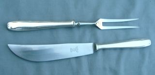 Rostfrei Ges Solingen Germany 800 Silver Carving Set Knife & Fork Ex Con No Mono photo