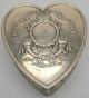 Howard & Co.  Art Nouveau Sterling Silver Garland Heart Jewelry Trinket Box 1234x Other photo 1