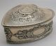 Howard & Co.  Art Nouveau Sterling Silver Garland Heart Jewelry Trinket Box 1234x Other photo 2