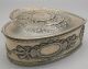 Howard & Co.  Art Nouveau Sterling Silver Garland Heart Jewelry Trinket Box 1234x Other photo 3