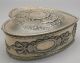 Howard & Co.  Art Nouveau Sterling Silver Garland Heart Jewelry Trinket Box 1234x Other photo 3