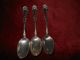 3 Tablespoons Wm A Rogers Sxr Silverplate Spoons 1901 Hanover Pattern Ornate Oneida/Wm. A. Rogers photo 1