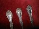 3 Tablespoons Wm A Rogers Sxr Silverplate Spoons 1901 Hanover Pattern Ornate Oneida/Wm. A. Rogers photo 4