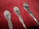 3 Tablespoons Wm A Rogers Sxr Silverplate Spoons 1901 Hanover Pattern Ornate Oneida/Wm. A. Rogers photo 5