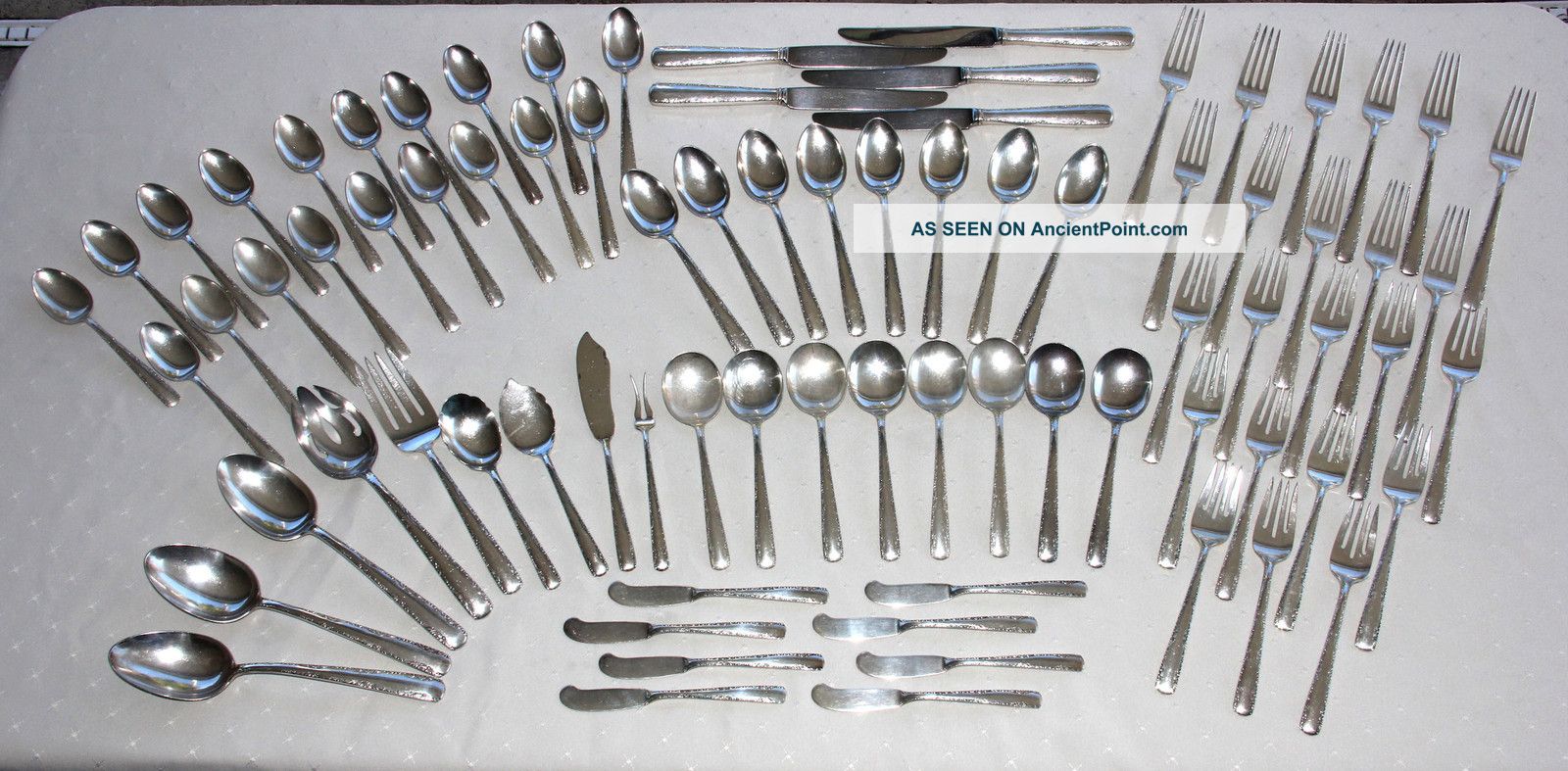 Gorham Sterling Silver Pattern Camellia 1941/1942 - 80 Pieces - Gorham, Whiting photo
