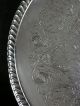 (eagle) Wm Rogers (star) Silver Sandwich Plate Serving Tray 866 Gadroon Border Platters & Trays photo 1