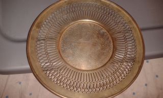 Vintage Epns Silverplate Fancy Serving Tray photo