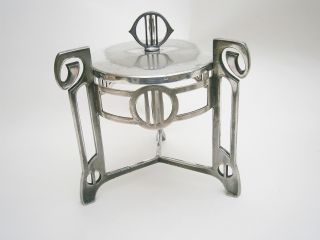 Art Nouveau Silver Plated Stand/lid - Wmf photo