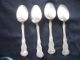 4 Demitasse Spoons By Simeon & George H Rogers Company Xii Colonial Pattern Oneida/Wm. A. Rogers photo 3