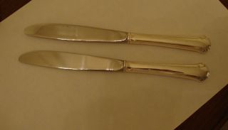 Towle Sterling Silver Luncheon Knife/knives - Pair - Two - 1970 ' S - No Monogram photo