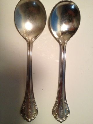1899? Reed & Barton Silverplate Cecil Pattern Spoons (the Palace Hotel) photo