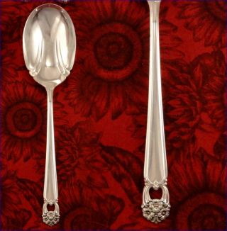 1847 Rogers Eternally Yours Casserole Serving Spoon Vintage 1941 Silver Plate photo