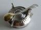 Russian Vintage Silver Pl.  Salt Cellar With Spoon Russia photo 7